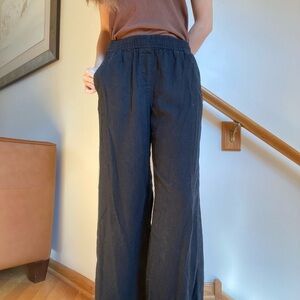Old navy Black Wide-Leg linen pants
